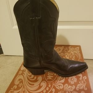 Justin Women's Black Cowgirl Boots Size 8